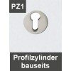 PZ1 - Profilzylinderschloss mit Metallrosette (Zylinder bauseits)